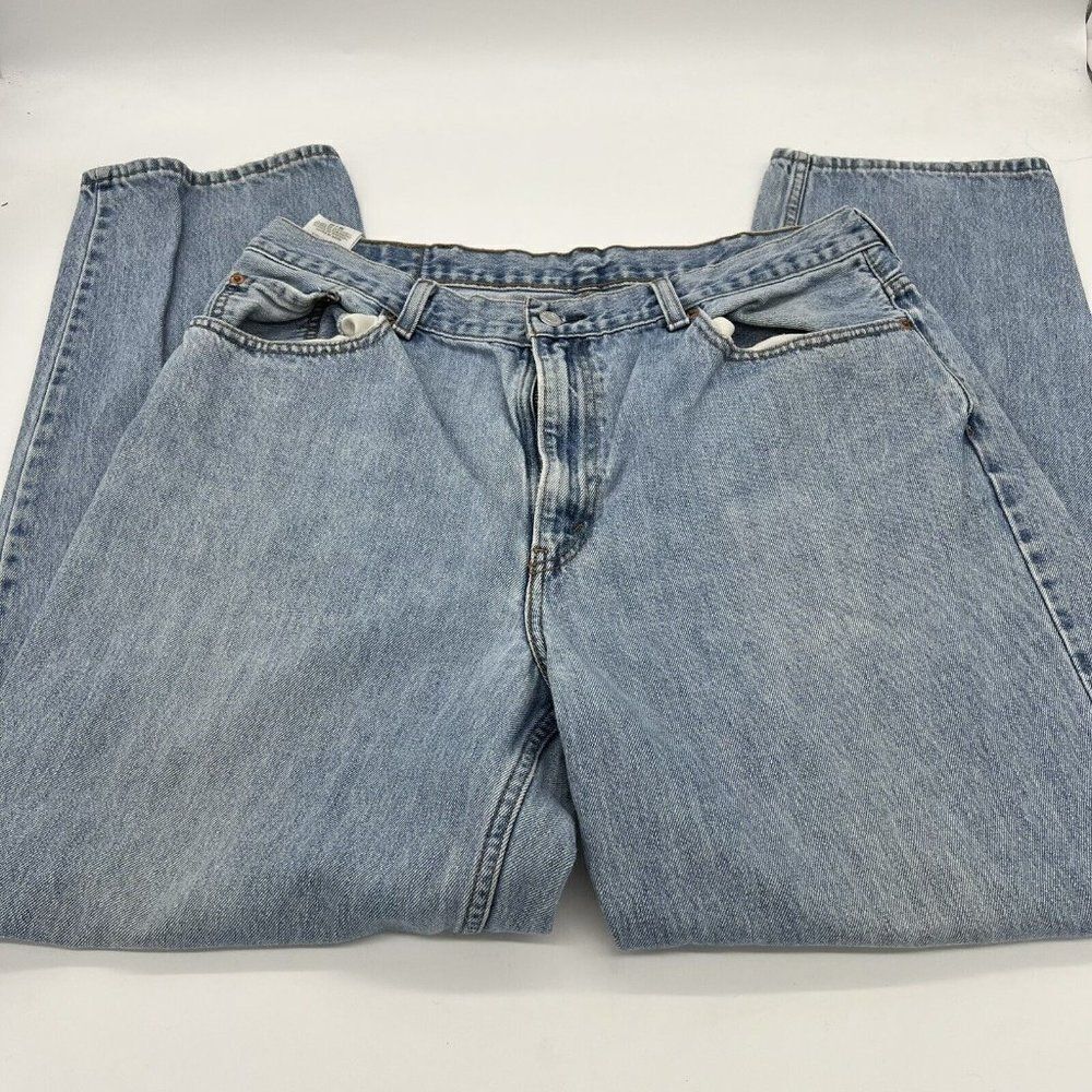 VINTAGE Levis Jeans Mens 38x32 560 Comfort Fit Light Wash Denim Baggy Loose Y2K